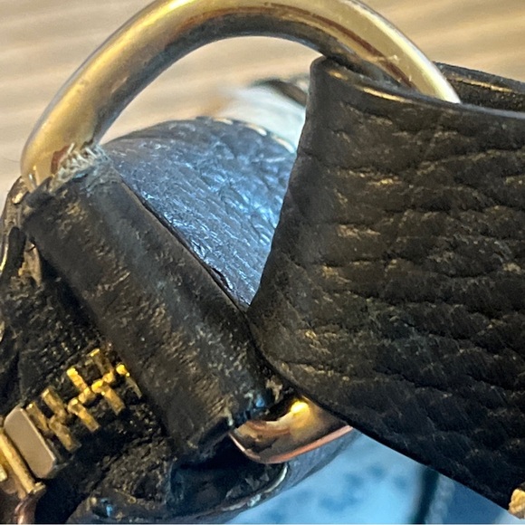 Dooney & Bourke Canvas And Leather Handbag Blue Gray - Picture 10 of 11